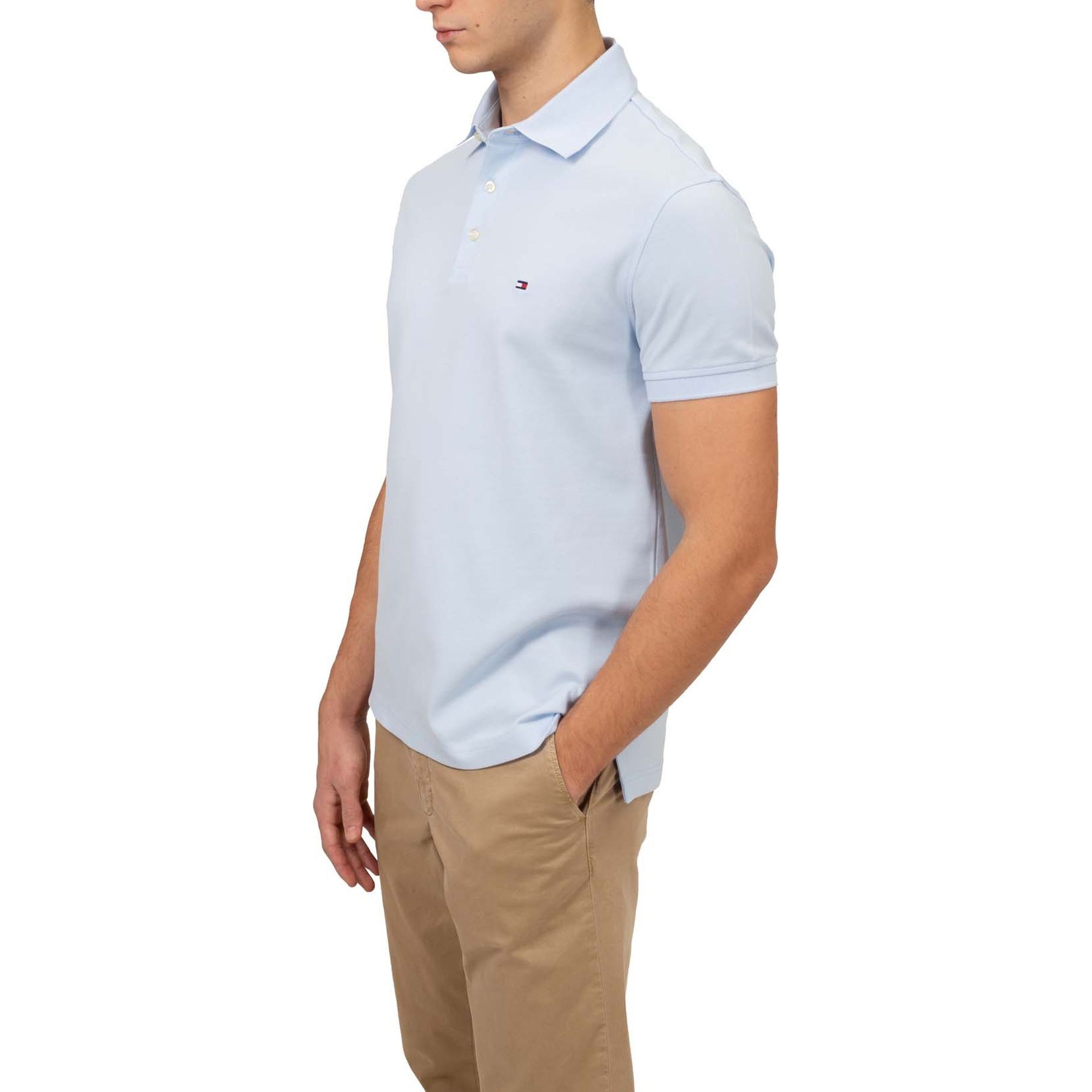 TOMMY HILFIGER Polo marškiniai trumpos rank. vyrams, Mėlyna, 1985 slim polo 4