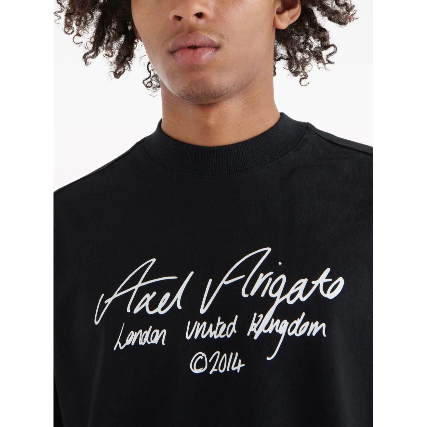 AXEL ARIGATO Marškinėliai trump. rankovėmis vyrams, Juoda, Essential t-shirt 4