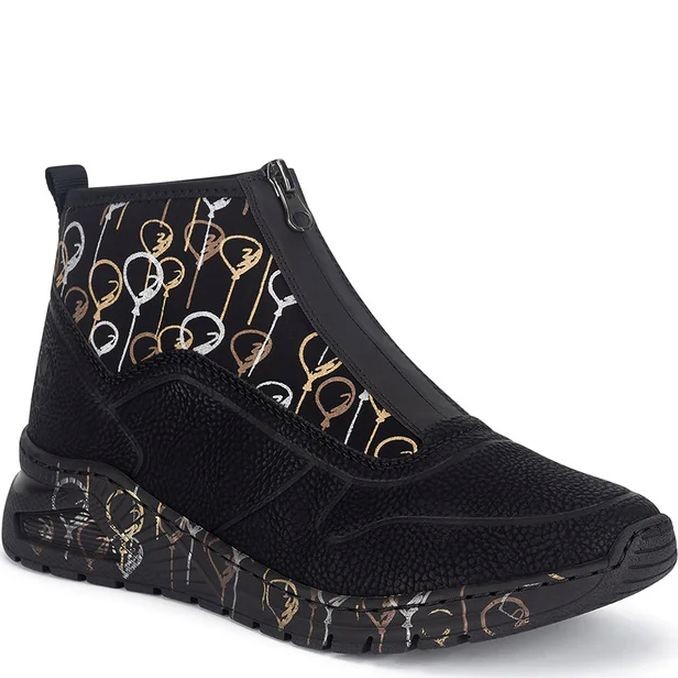 RIEKER Laisvalaikio bateliai moterims, Juoda, Ladies short boots 1