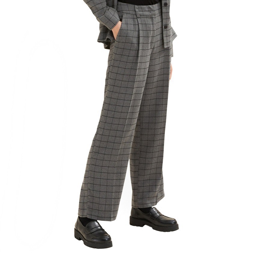 TOM TAILOR Kelnės moterims, Pilka, Kelnės 1