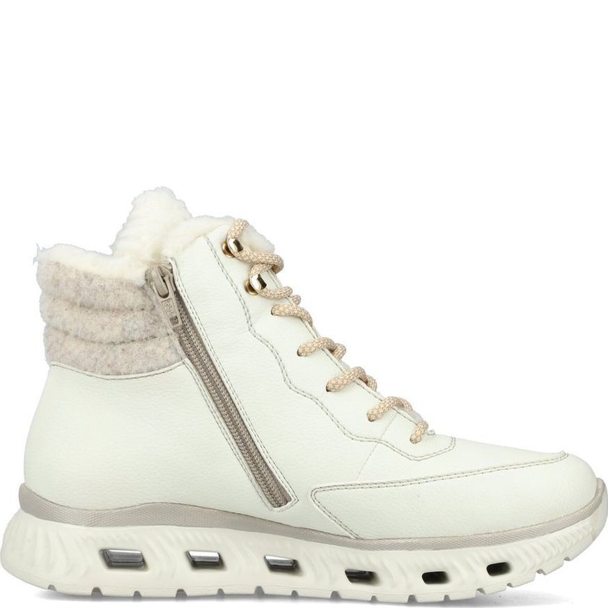 RIEKER Aulinukai moterims, Balta, Ladies mid height boots 3