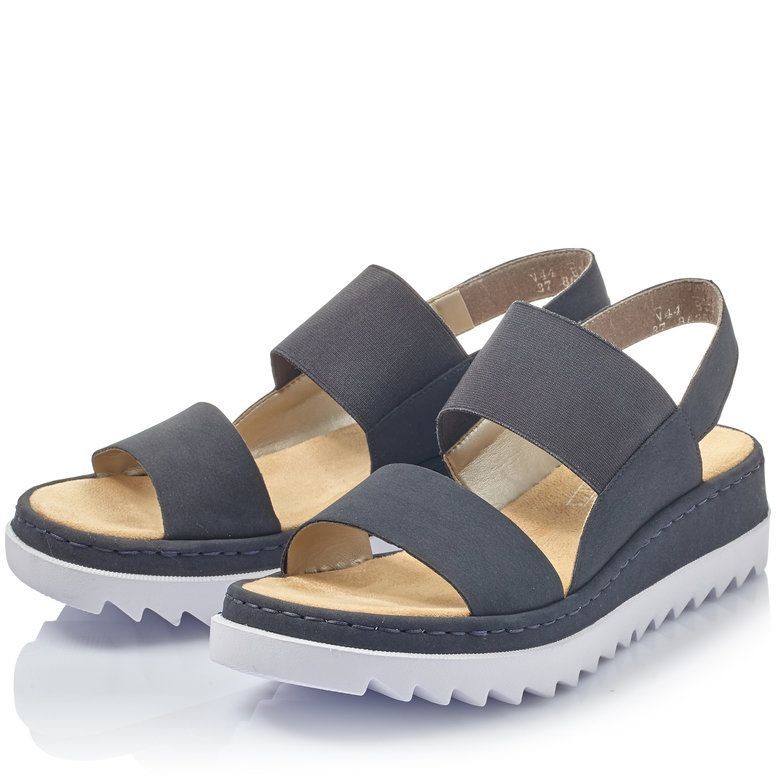 RIEKER Basutės moterims, Mėlyna, SANDALS 5