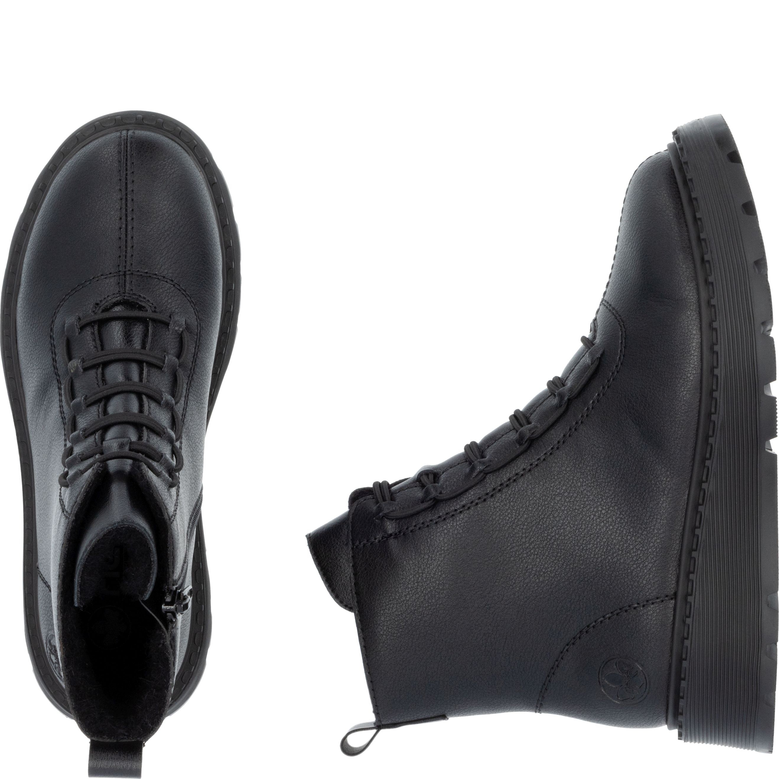 RIEKER Aulinukai moterims, Juoda, Ladies mid height boots 11