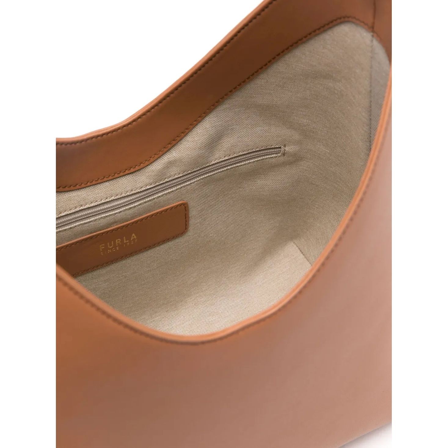 FURLA Pirkinių krepšys moterims, Ruda, Furla goccia m hobo 4