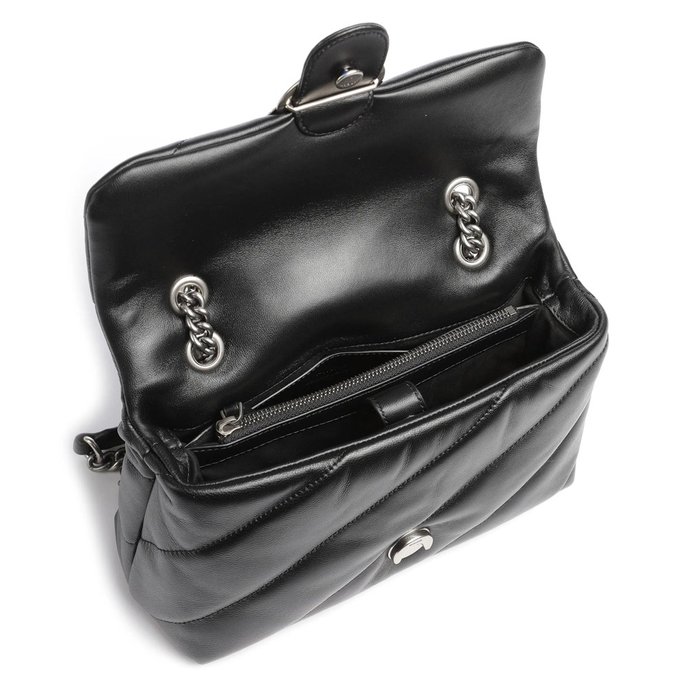 PINKO Rankinė per petį moterims, Juoda, Love puff crossbody bag 3