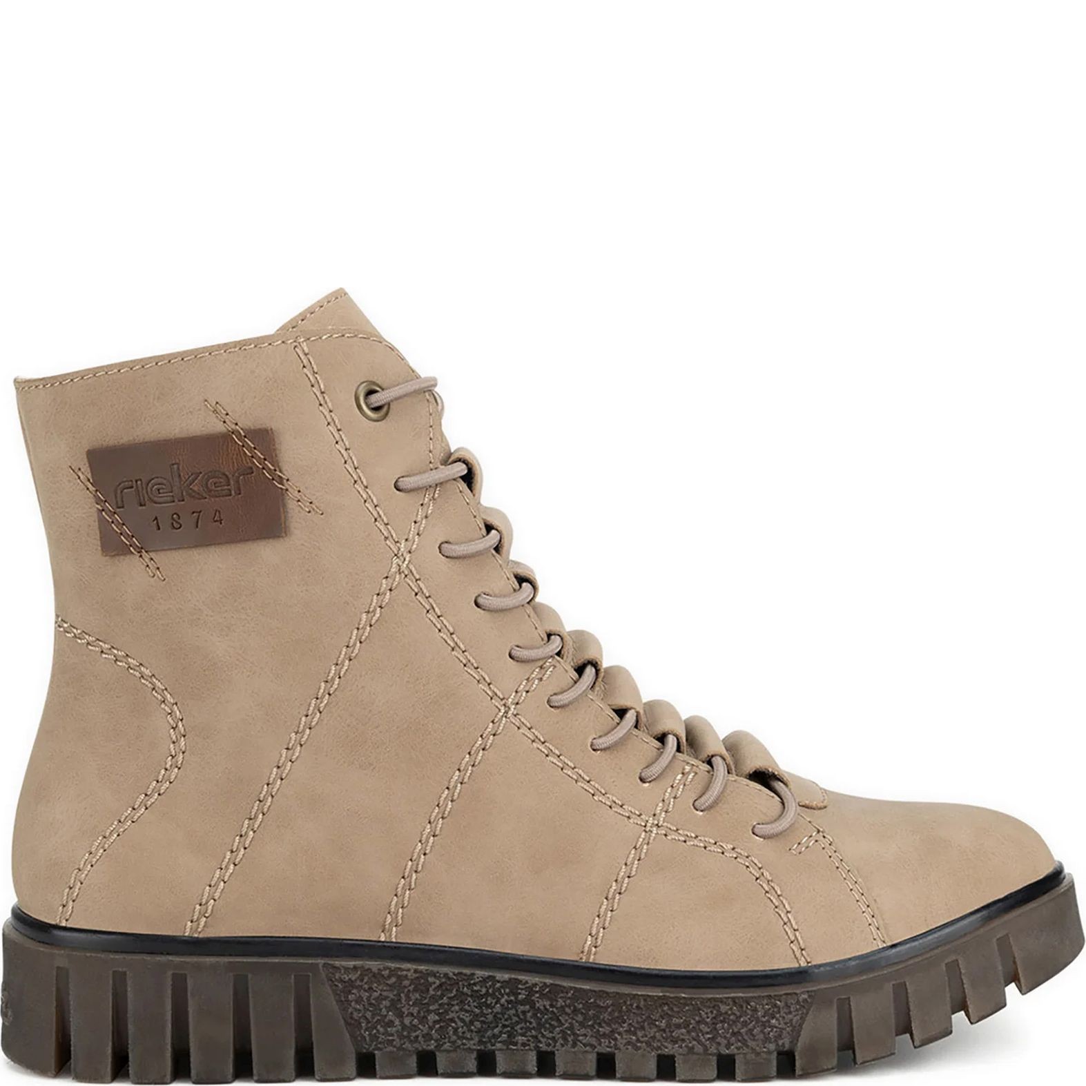 RIEKER Aulinukai moterims, Smėlio, Ladies mid height boots 2