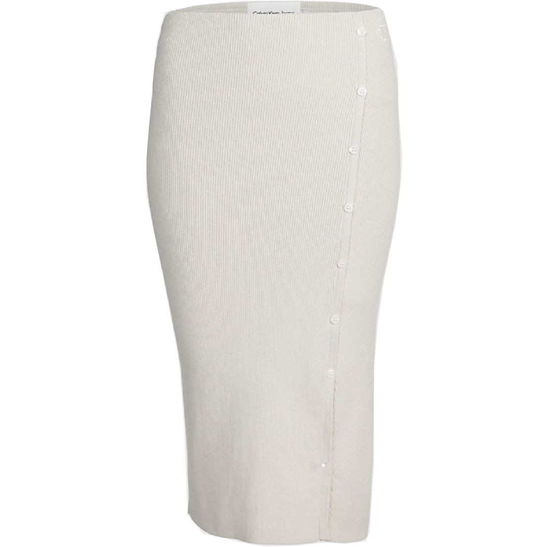 CALVIN KLEIN JEANS Maxi sijonas moterims, Smėlio, Button down skirt 1