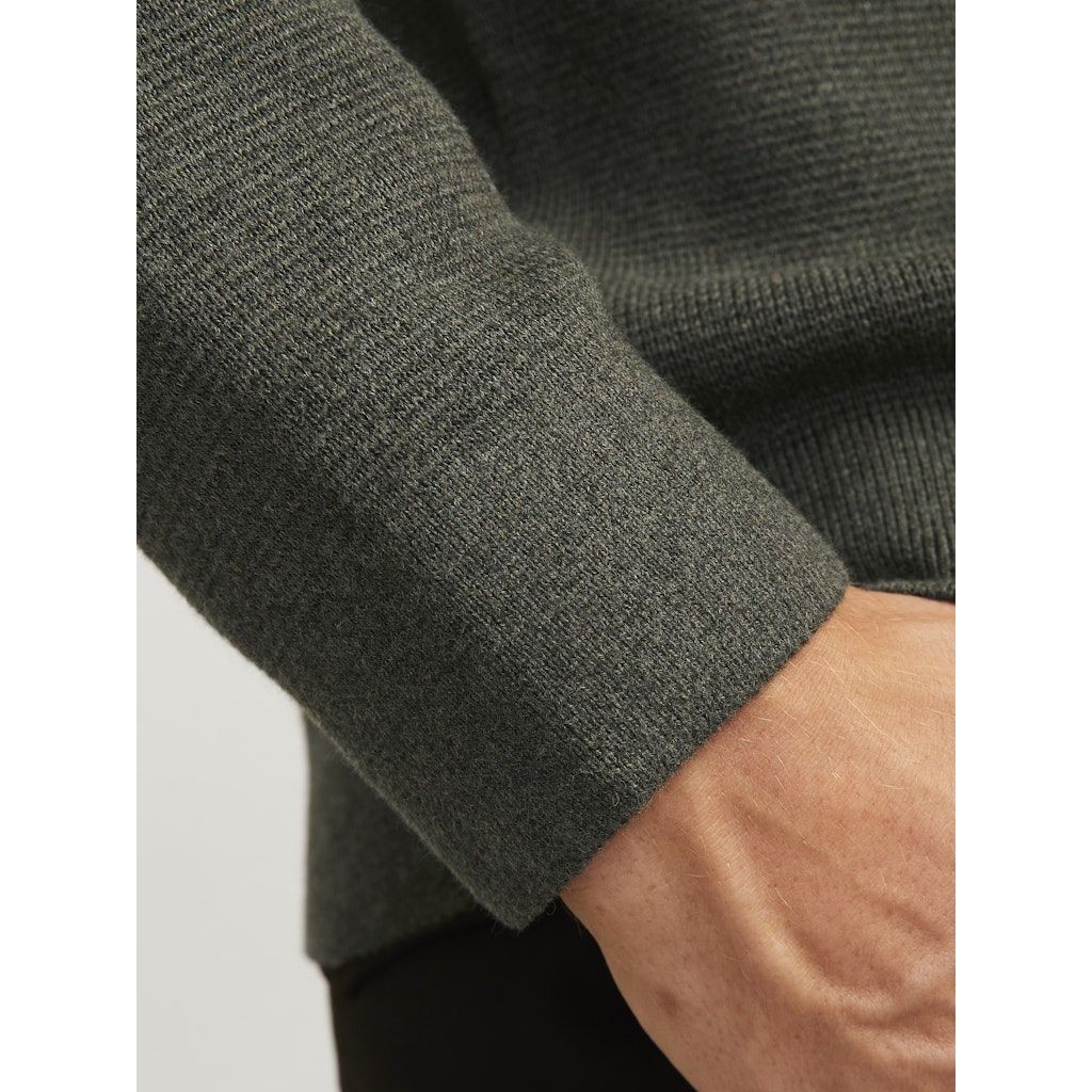 JACK & JONES Megztinis vyrams, Chaki, Milano stitch knit crew neck 2