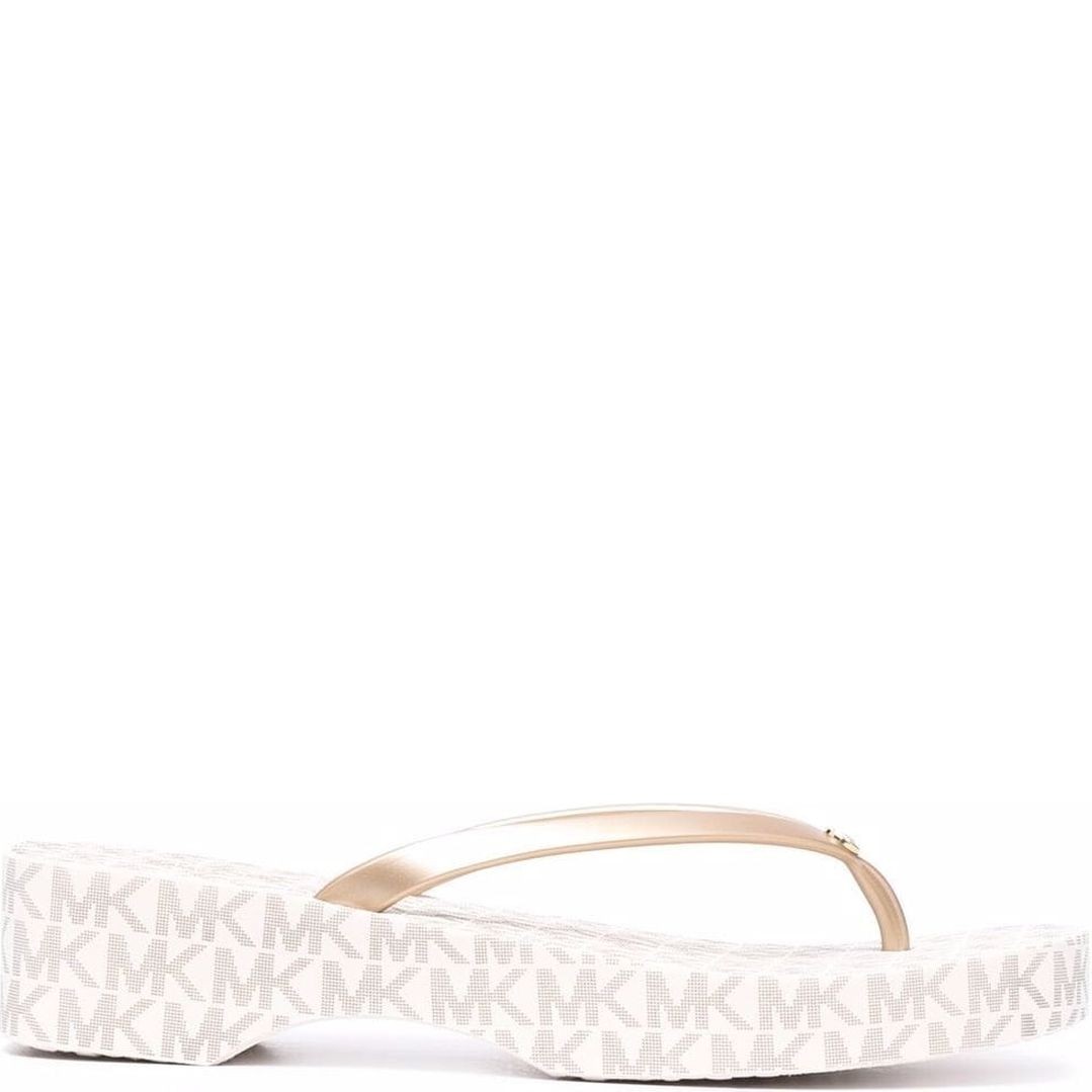 MICHAEL KORS Pliažo šlepetės per pirštą moterims, Kūno, Lilo flip flop 2