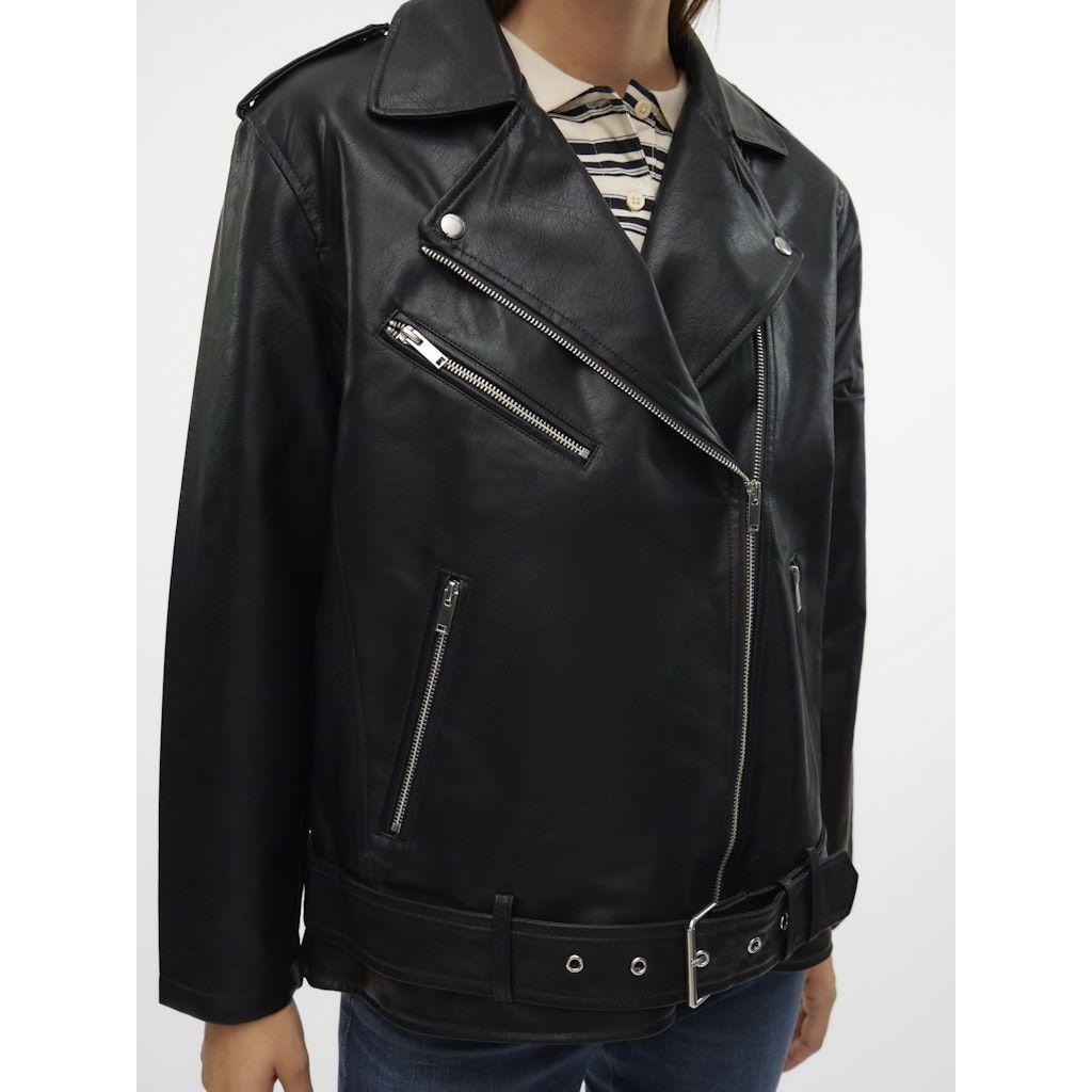 VERO MODA Odinė striukė moterims, Juoda, Ramon paula jacket 6