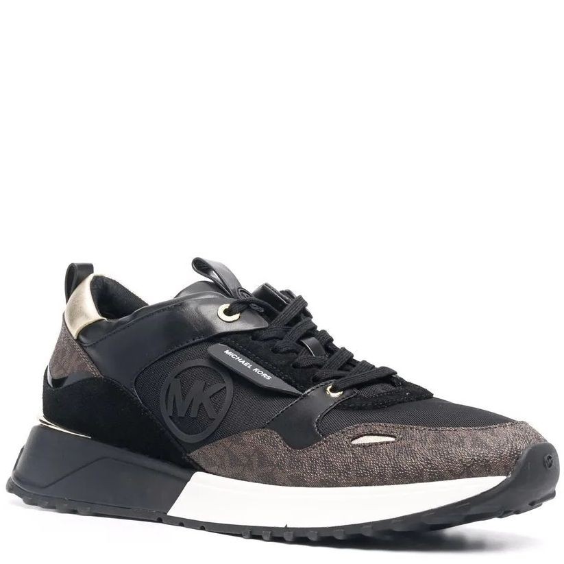 MICHAEL KORS Sportiniai bateliai moterims, Juoda, Theo trainer 1