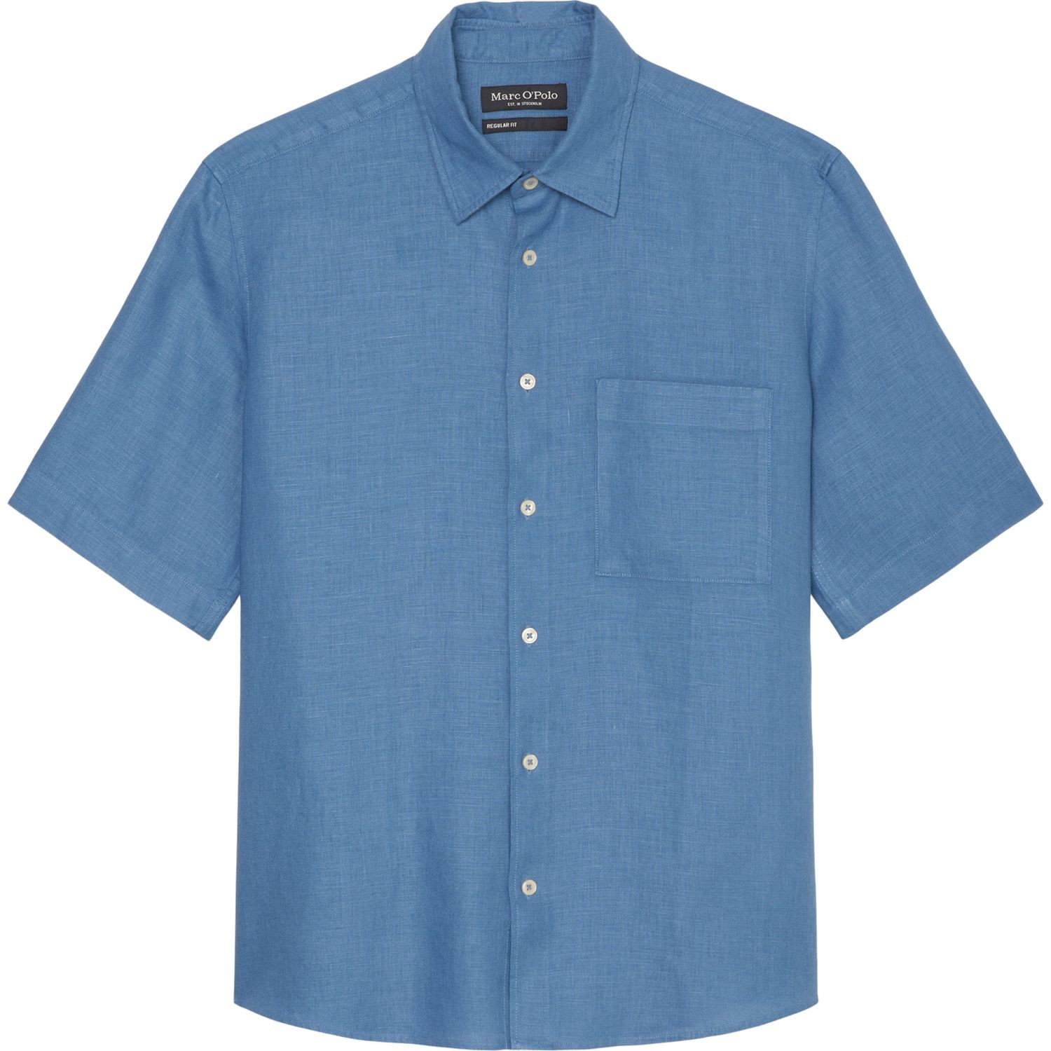 MARC O'POLO Marškiniai trump. rankovėmis vyrams, Mėlyna 1