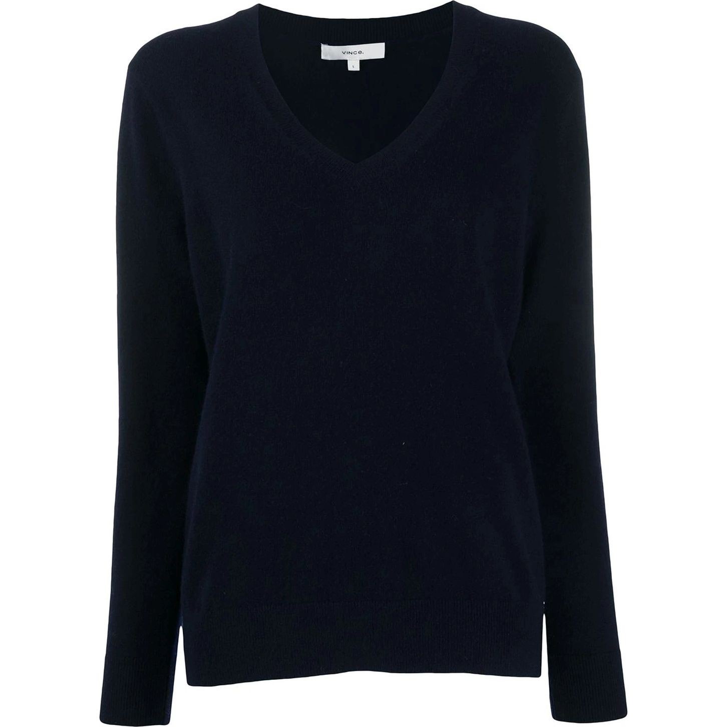 VINCE Megztinis su V apykakle moterims, Mėlyna, Weekend v-neck