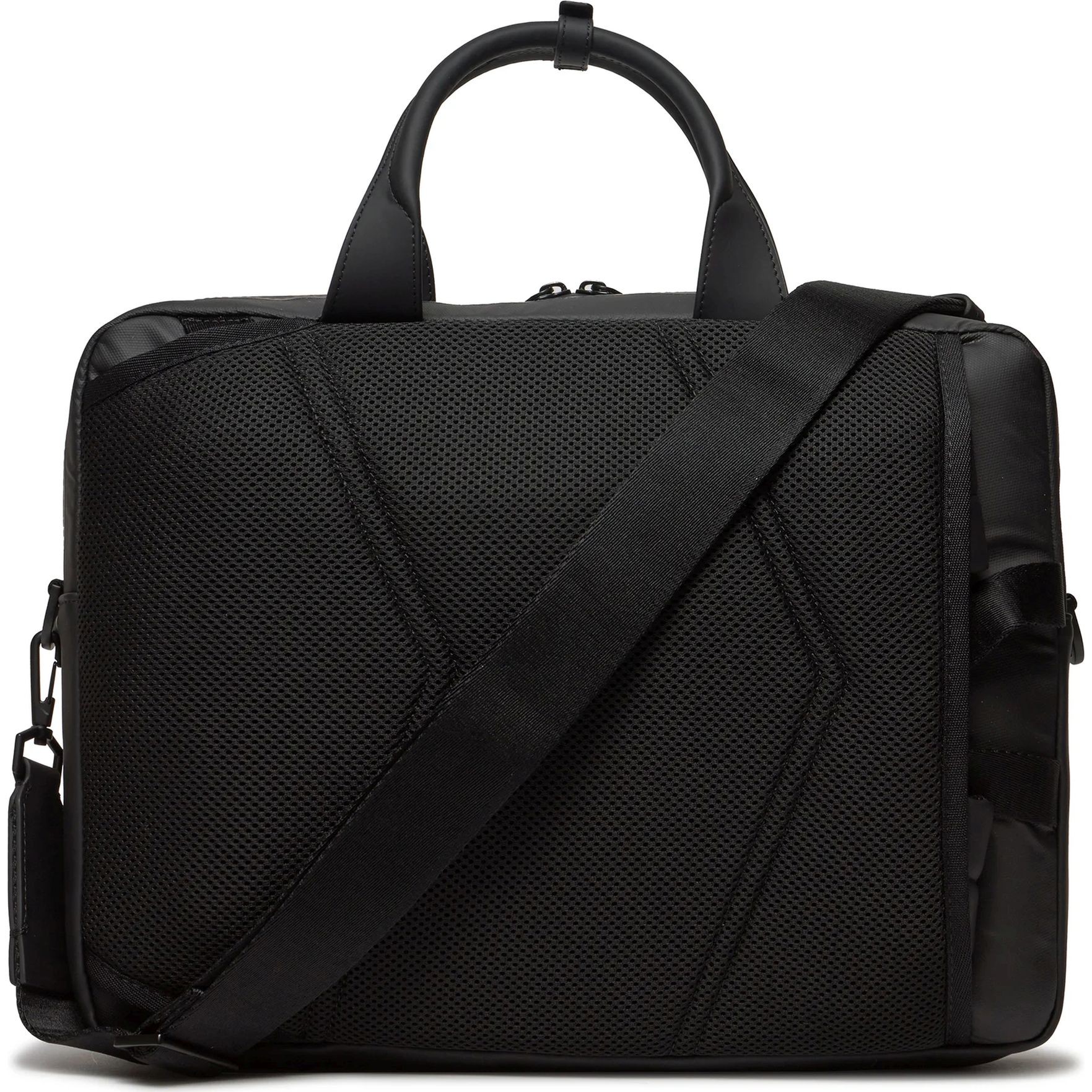 CALVIN KLEIN Dėklas kompiuteriui vyrams, Juoda, Rubberized laptop bag 2