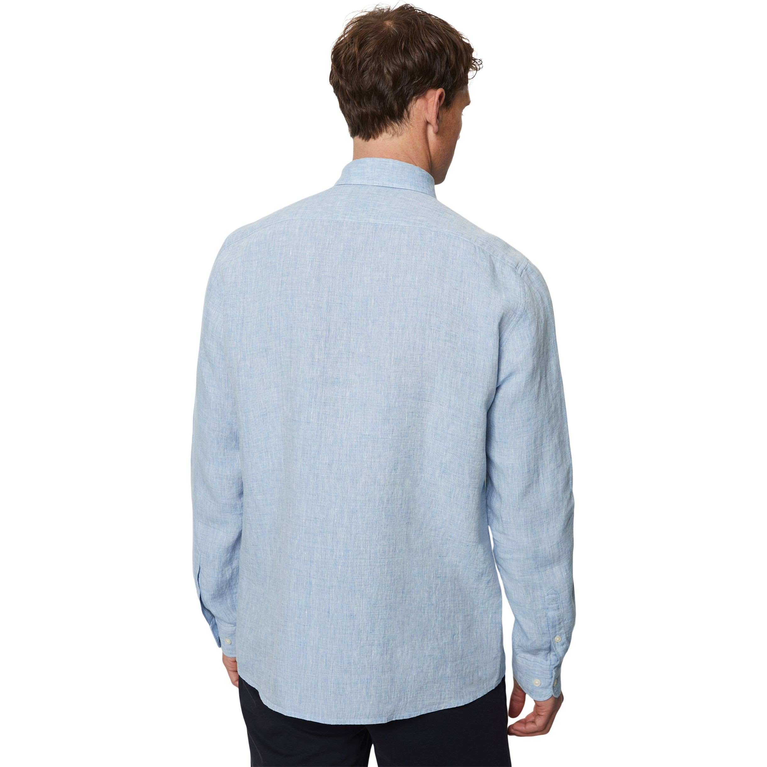 MARC O'POLO Marškiniai ilgomis rankovėmis vyrams, Mėlyna 3