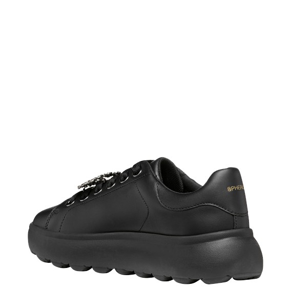 GEOX Laisvalaikio bateliai moterims, Juoda, Spherica ec4 leisure 3