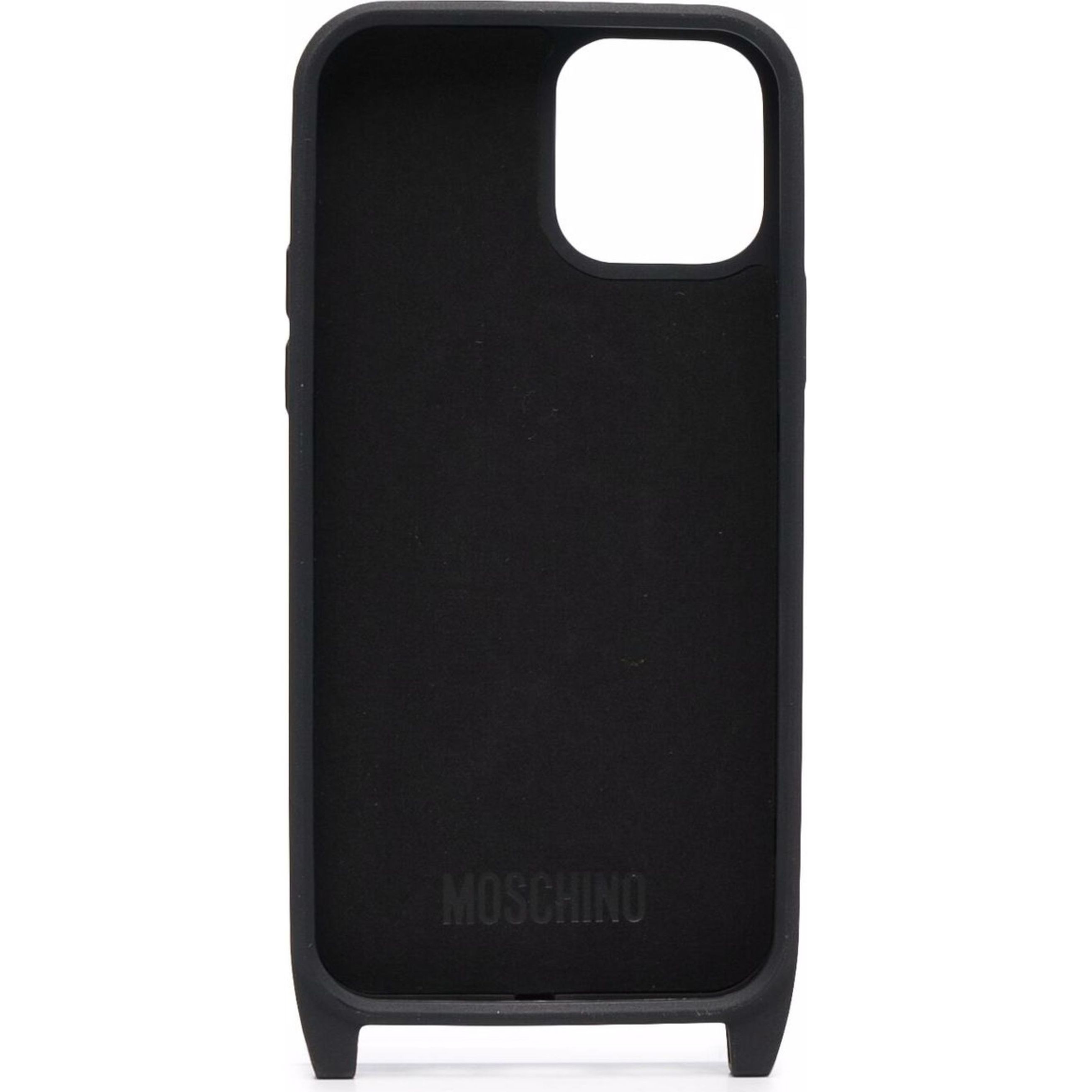 MOSCHINO Telefono, plančetės dėklas moterims, Juoda, iPhone 12/12 Pro case 2