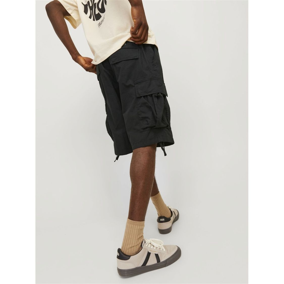 JACK & JONES Šortai vyrams, Juoda, Jpstparachute shorts 8