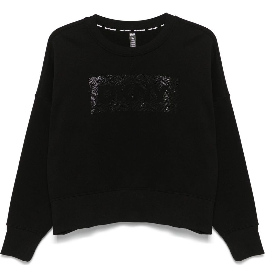 DKNY Megztinis moterims, Juoda, Rhinestone crosswalk