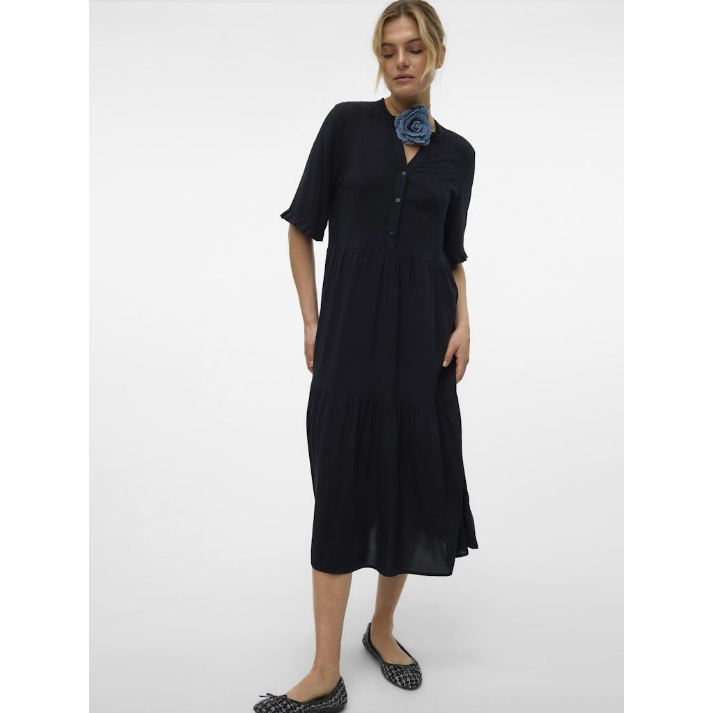 VERO MODA Maxi suknelė moterims, Juoda, VMEASY JOY 2/4 FRL 5