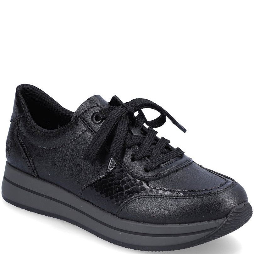 RIEKER Sportiniai bateliai moterims, Juoda, SPORT SHOE 1