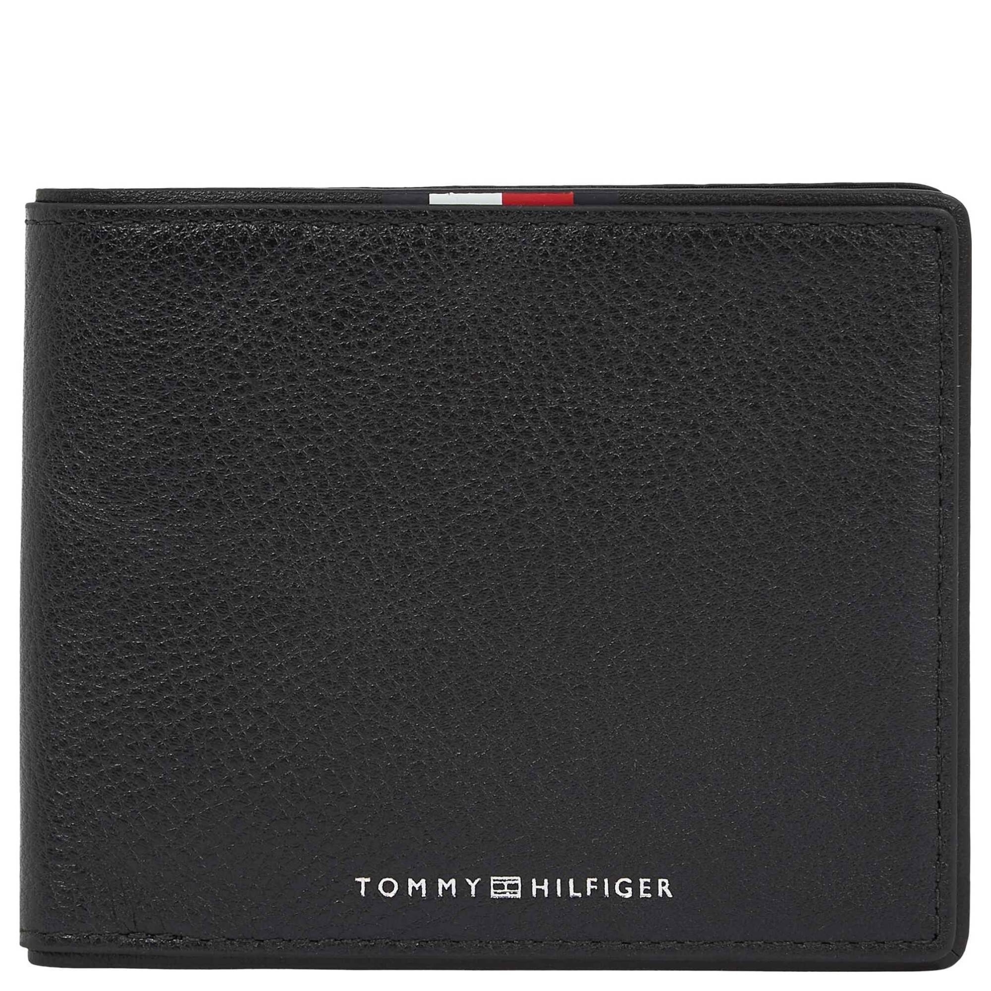 TOMMY HILFIGER Piniginė vyrams, Juoda, TH corp cc & coin 1