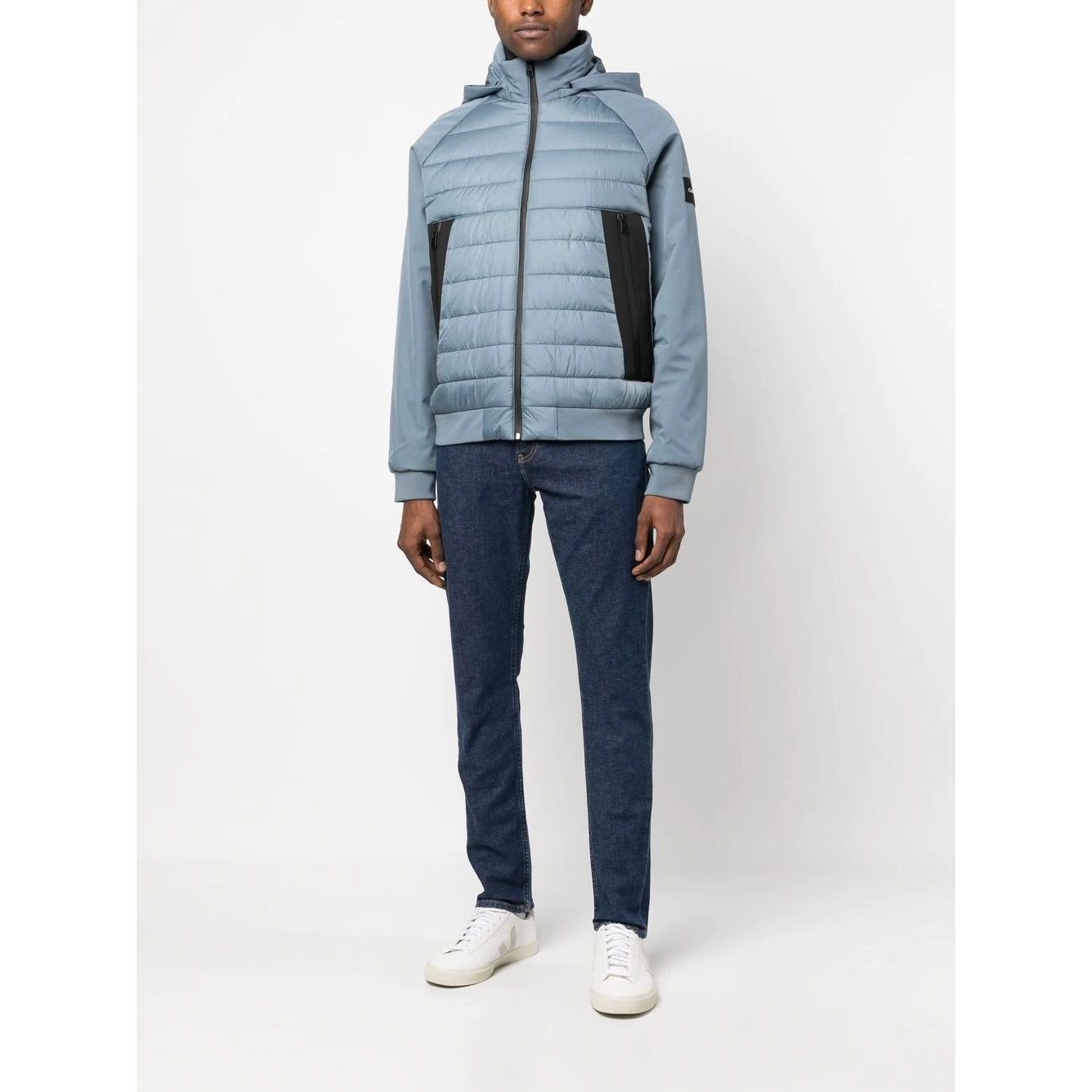 CALVIN KLEIN Lengva striukė vyrams, Pilka, Essential mix media jacket 2