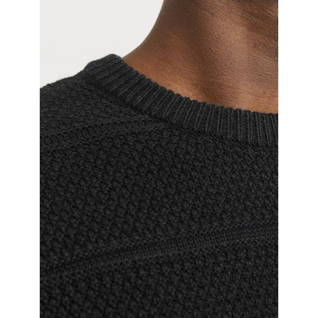 JACK & JONES Megztinis vyrams, Juoda, Jerry knit 3