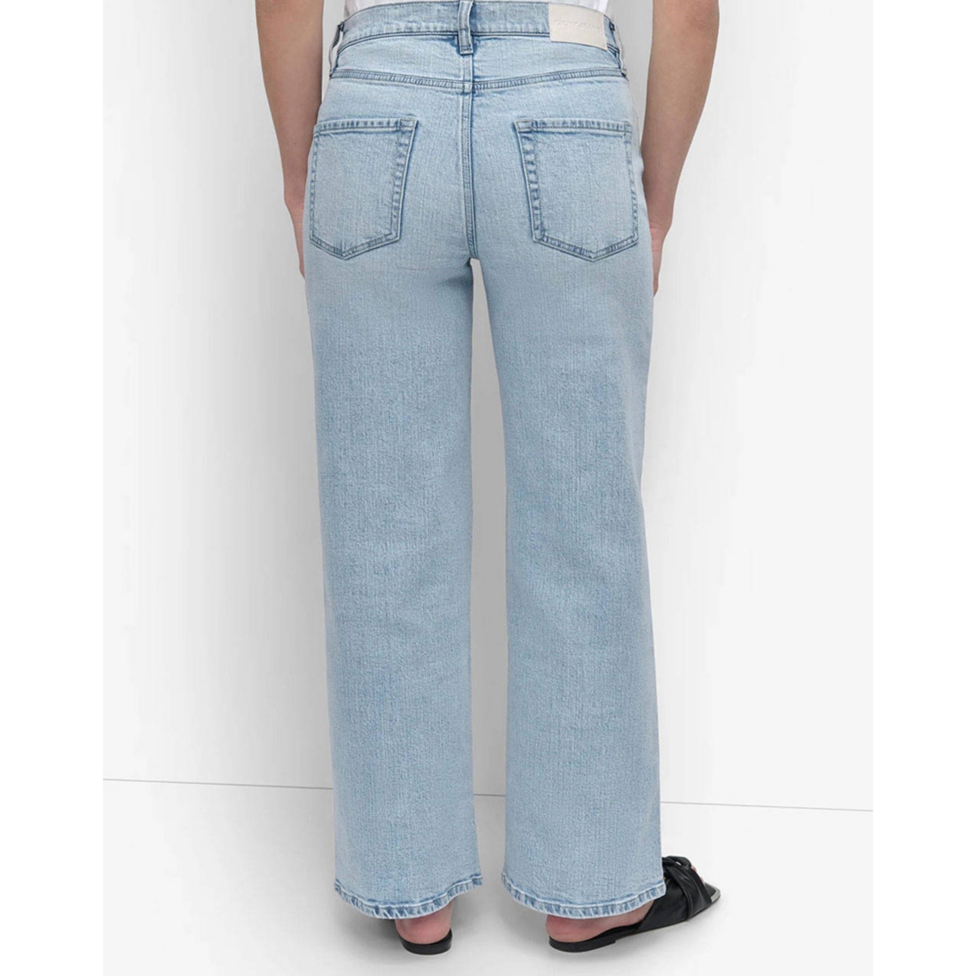 DKNY Platūs džinsai moterims, Mėlyna, High rise tailored w 2