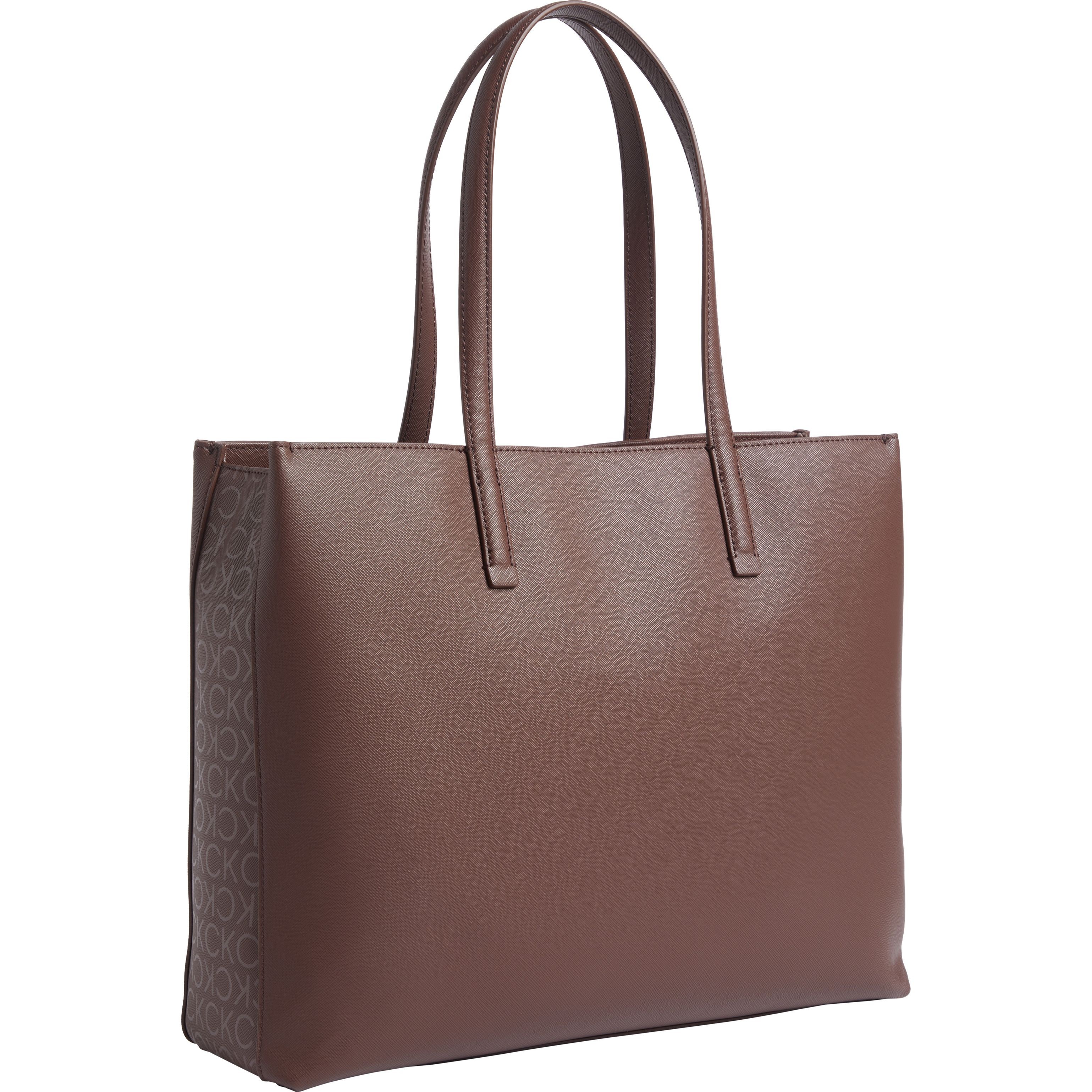 CALVIN KLEIN Pirkinių krepšys moterims, Ruda, Must medium shopper 2