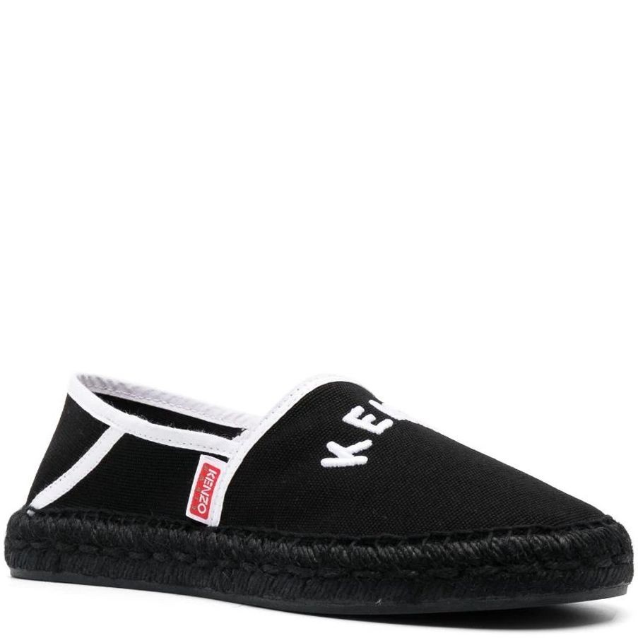 KENZO Espadrilės moterims, Juoda, Kenzo espadrille slip-on 1