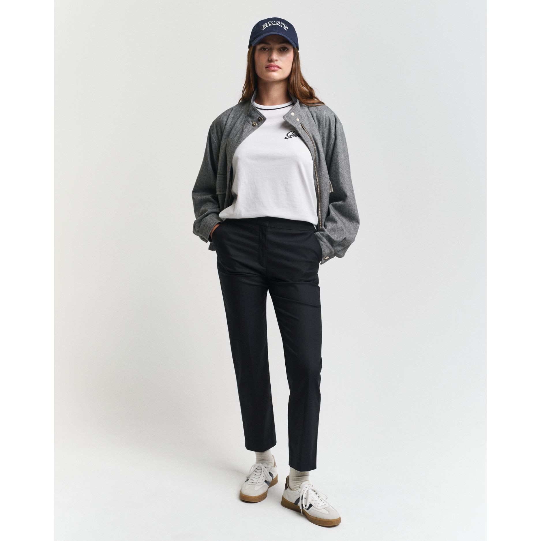 GANT Kelnės moterims, Juoda 2