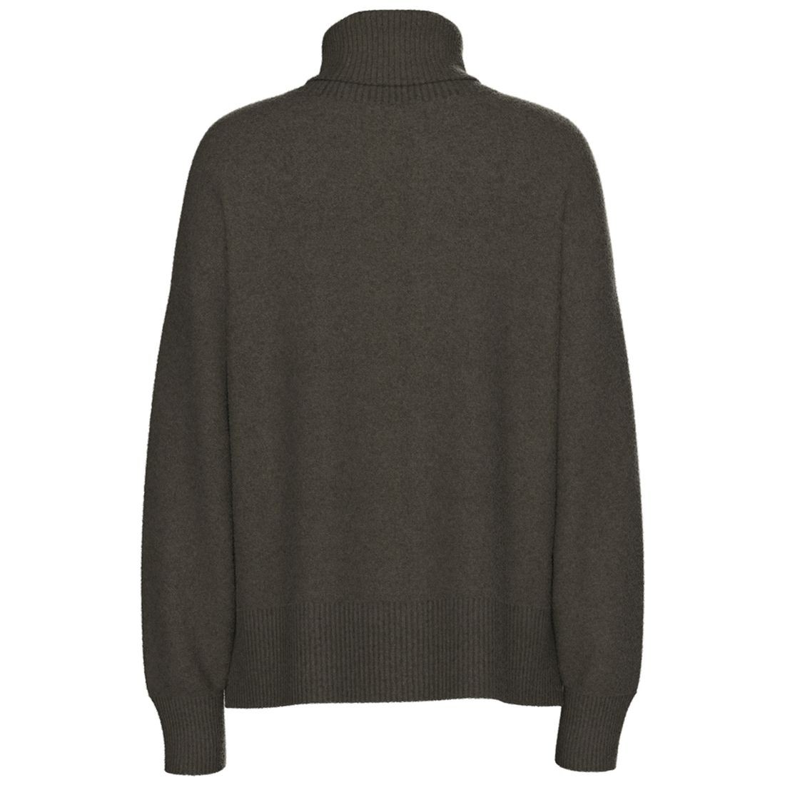 PIECES Megztinis su kaklu moterims, Ruda, Malou rollneck 2