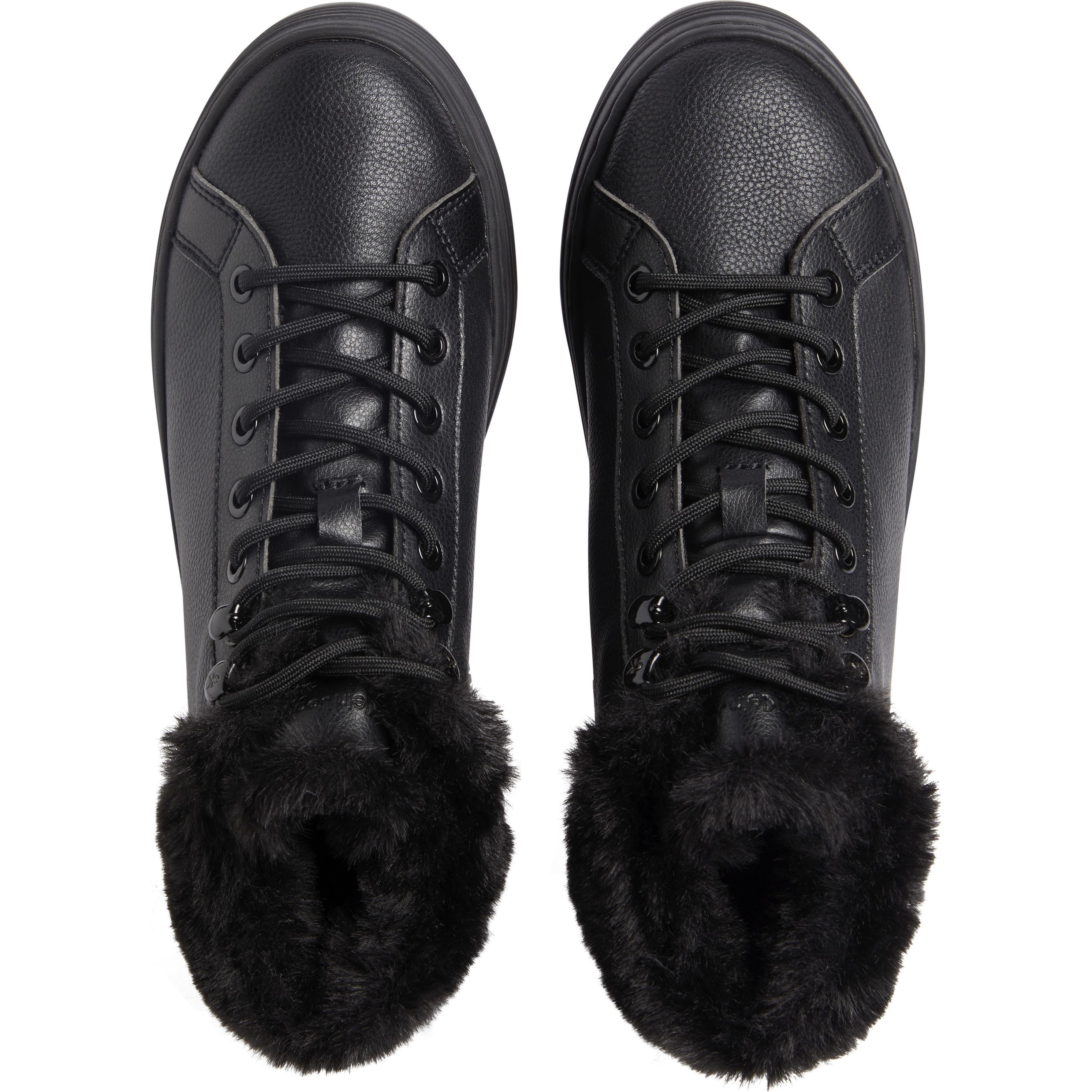 CALVIN KLEIN JEANS Pašiltinti aulinukai moterims, Juoda, Bold low laceup booties 4