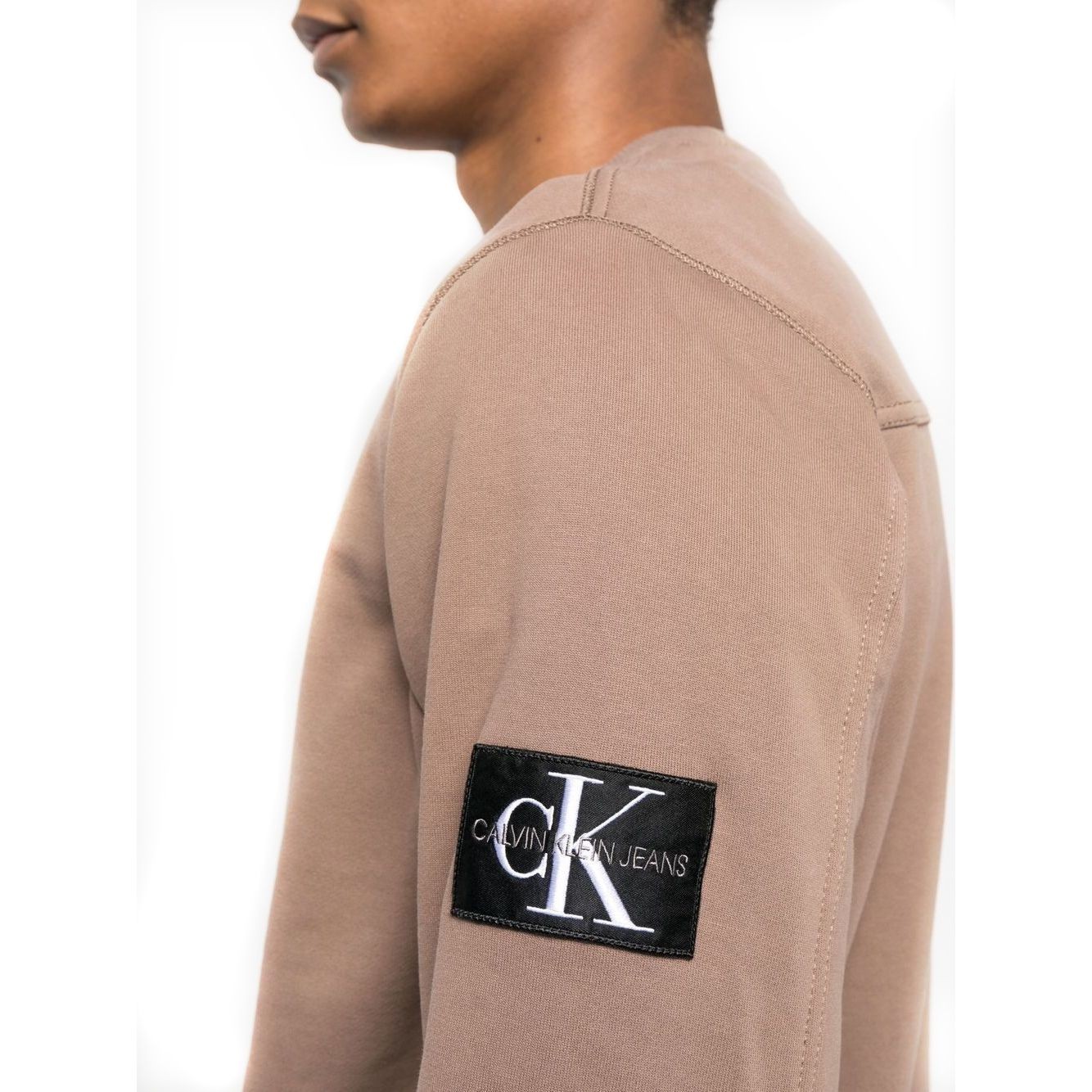 CALVIN KLEIN JEANS Sportinis nertinis vyrams, Ruda, Heavyweight sweatshirt 3