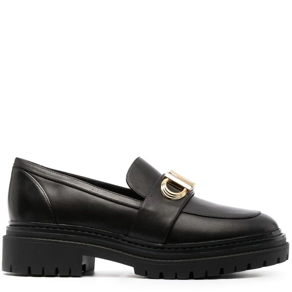 MICHAEL KORS Loaferiai moterims, Juoda, Parker lug loafer 2