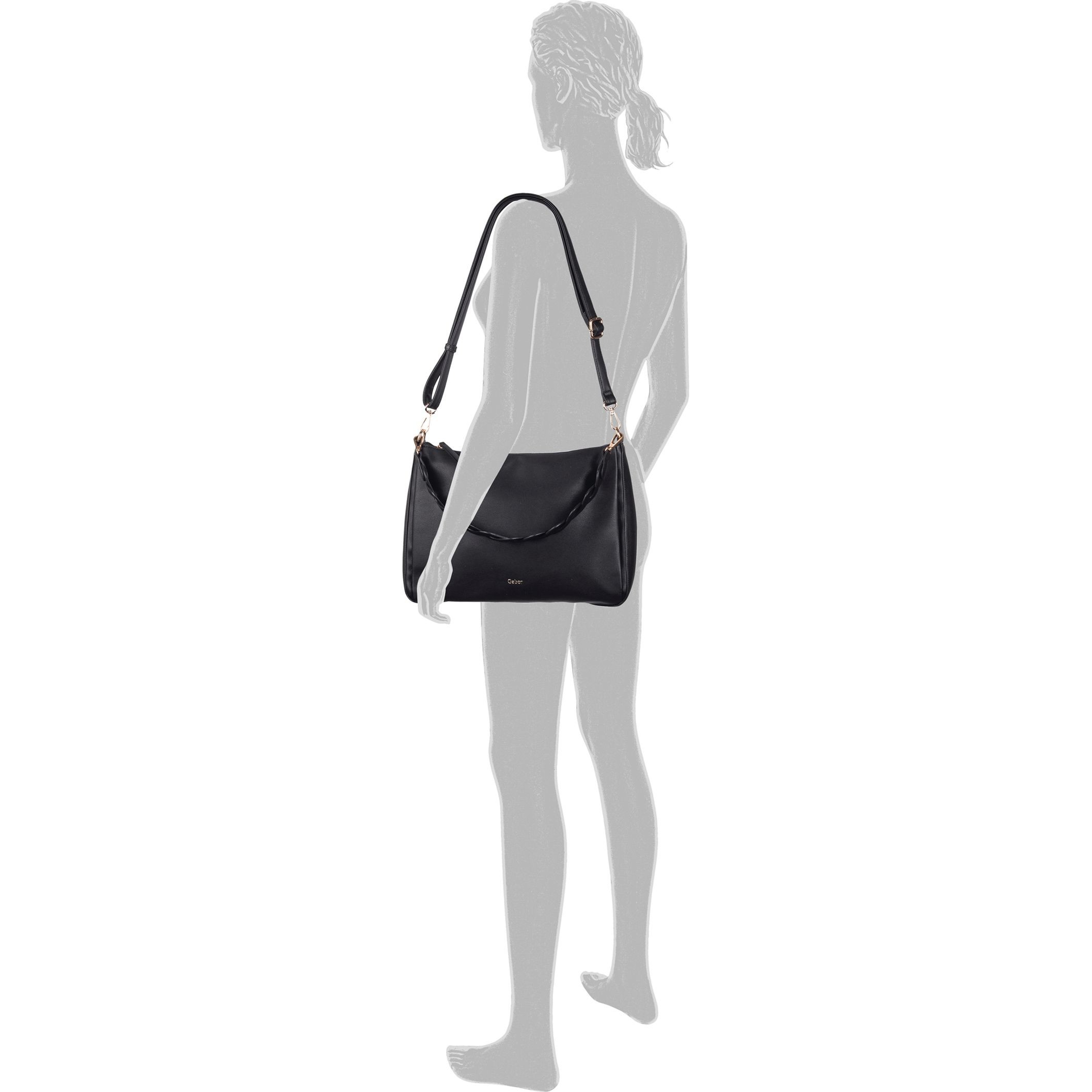 GABOR Rankinė, krepšys moterims, Juoda, Pipa bag 4