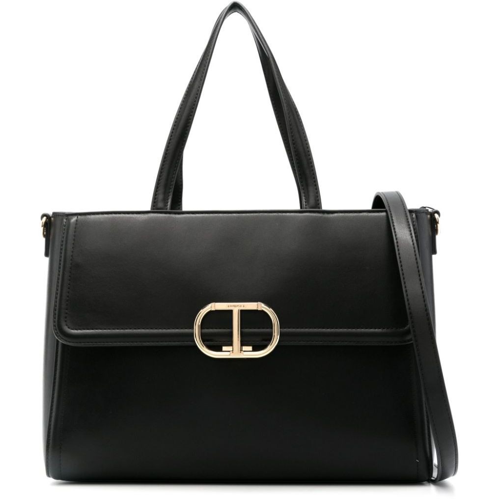 TWINSET Pirkinių krepšys moterims, Juoda, Tote bag 1