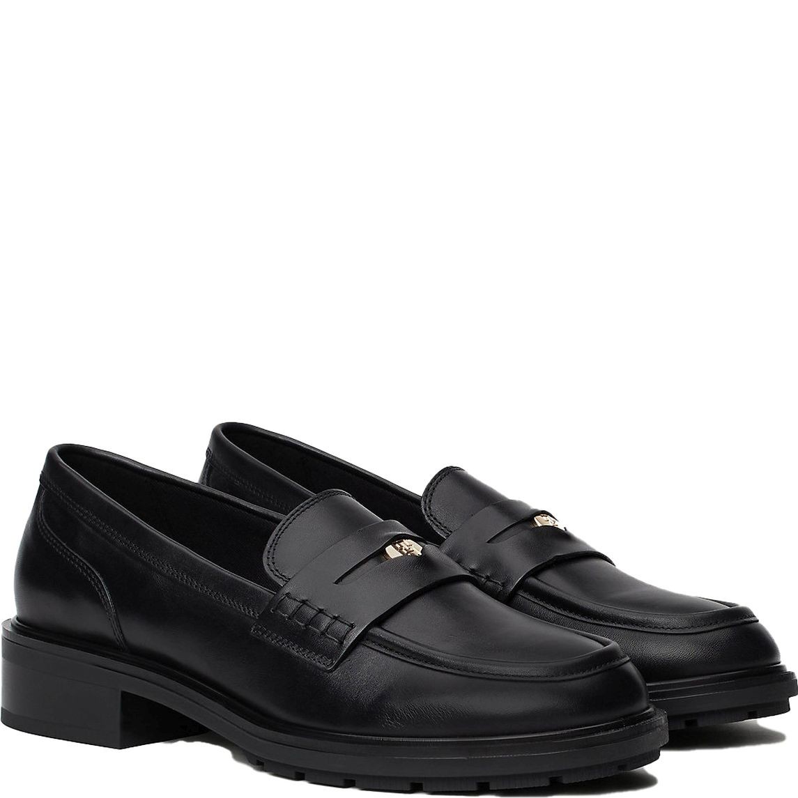 TOMMY HILFIGER Loaferiai moterims, Juoda, Penny loafer 1