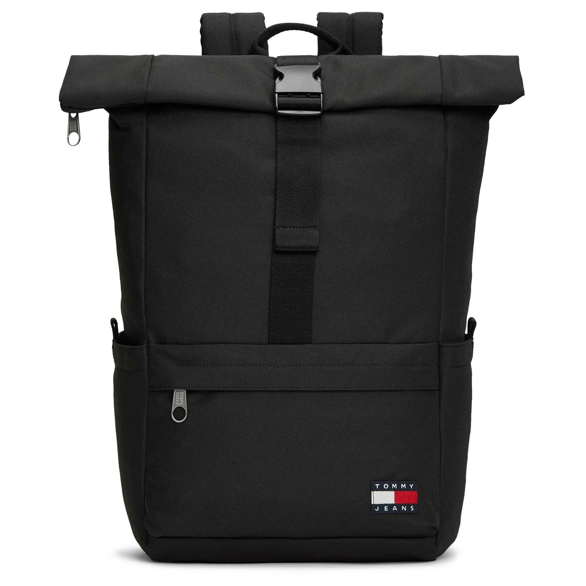 TOMMY HILFIGER Kuprinė vyrams, Juoda, tjm ess daily rolltop backpack 1