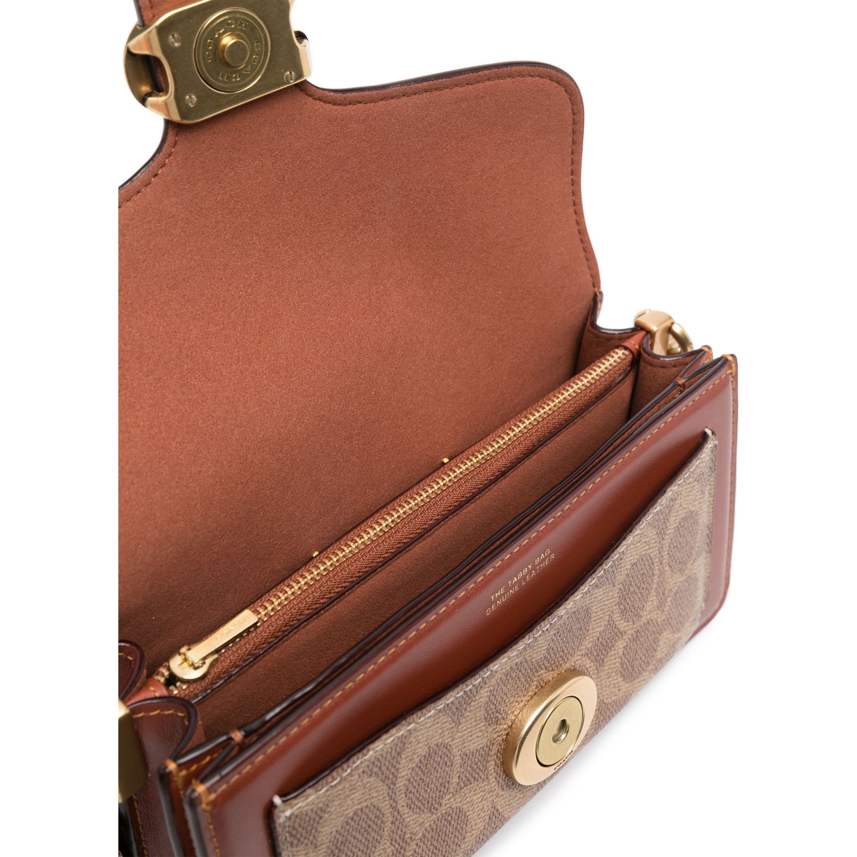 COACH Rankinė per petį moterims, Marga, Leather tabby shoulder bag 20 4