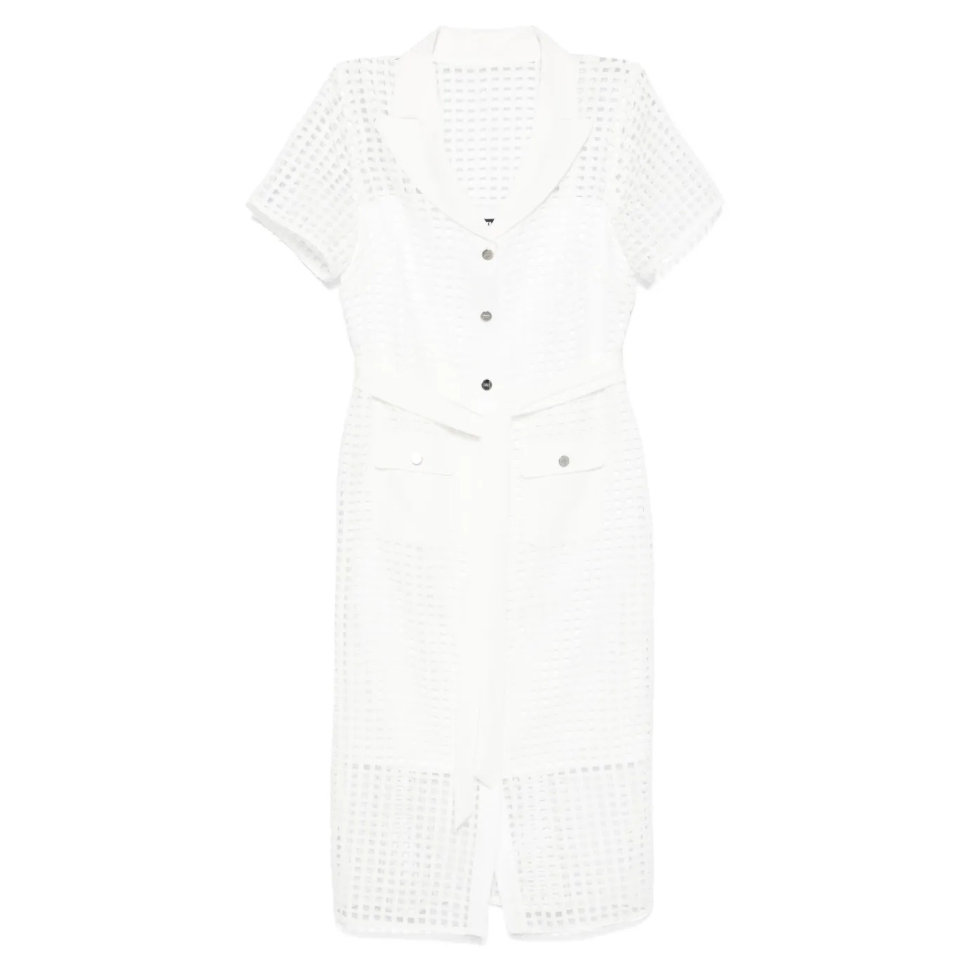 DKNY Midi suknelė moterims, Kūno, S/s grid lace midi dress 1