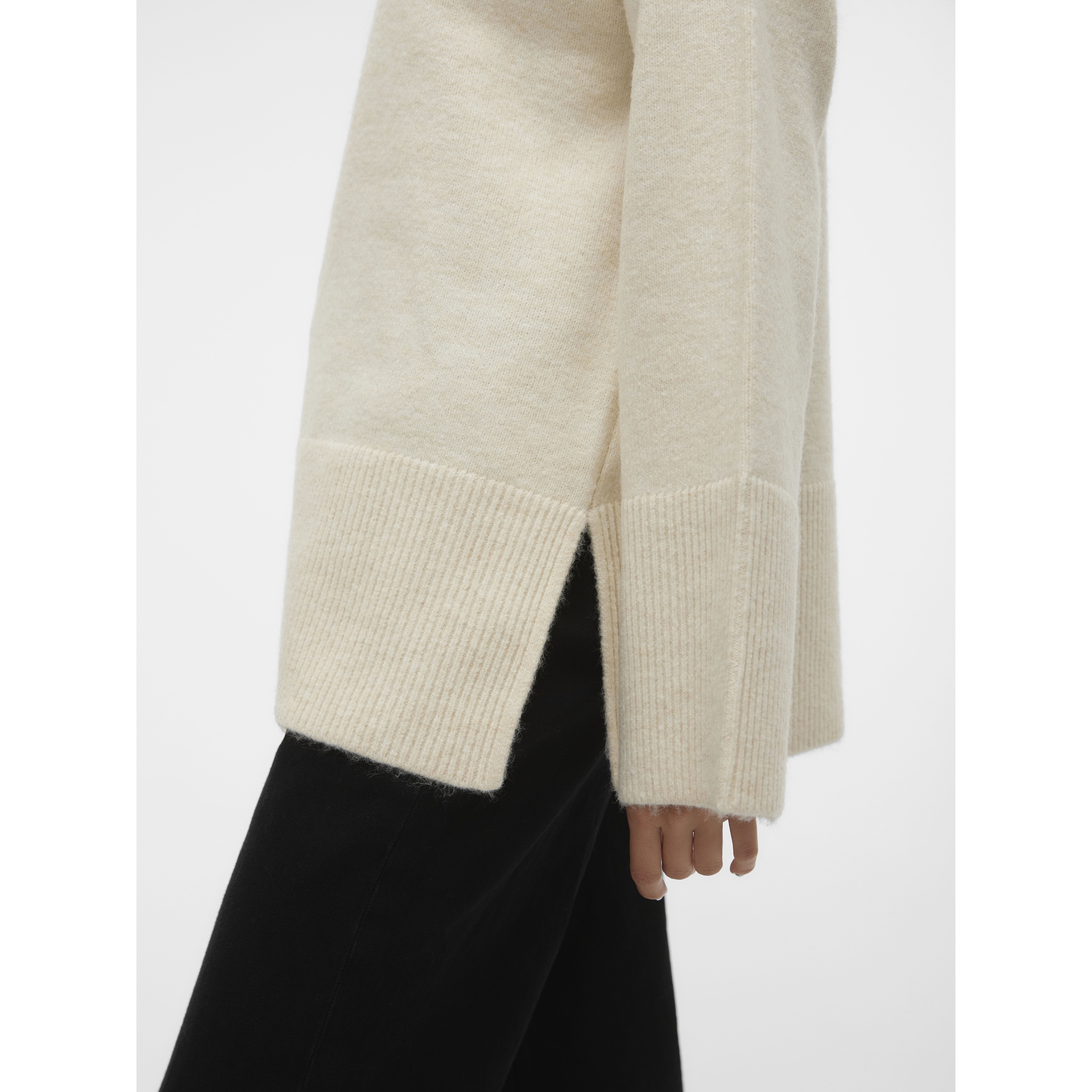 VERO MODA Megztinis moterims, Pilka, VMPHILINE LS HIG 6