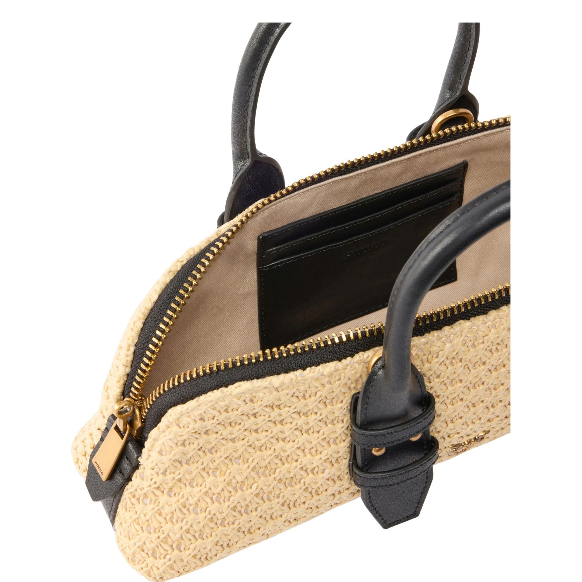 PINKO Rankinė moterims, Smėlio, Bowling bag horizontal 4