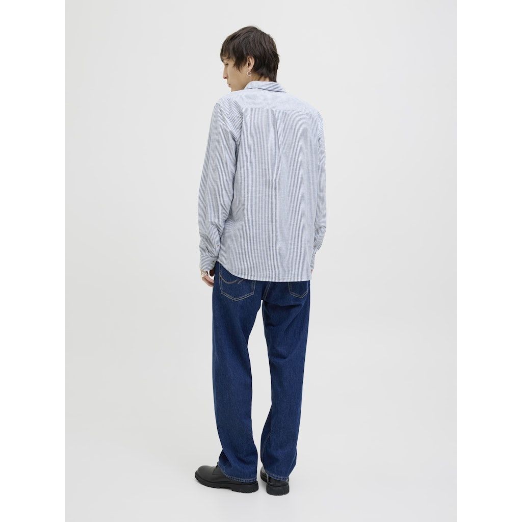 JACK & JONES Marškiniai ilgomis rankovėmis vyrams, Mėlyna, Summer shirt 3