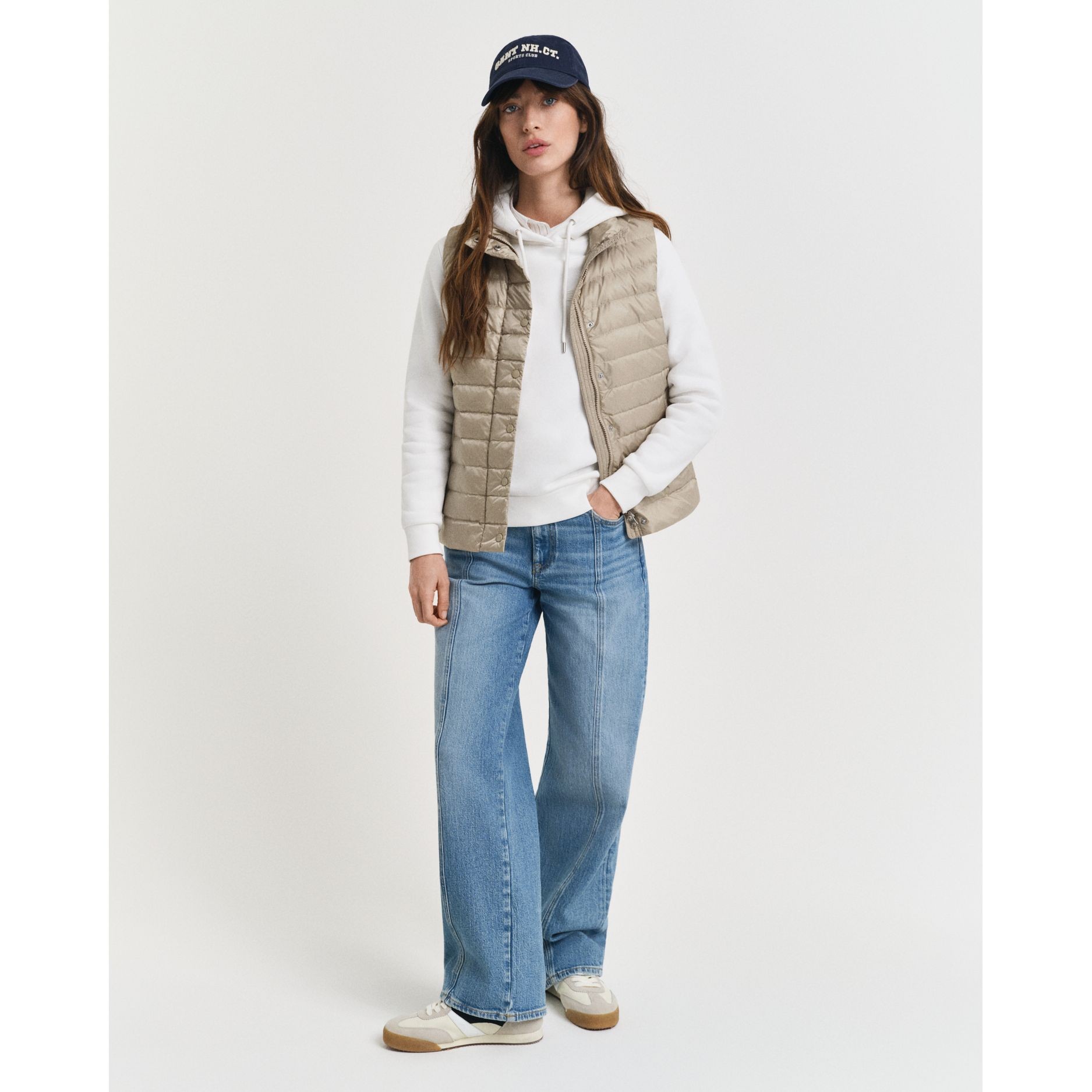 GANT Liemenė moterims, Smėlio, Light down Vest 5