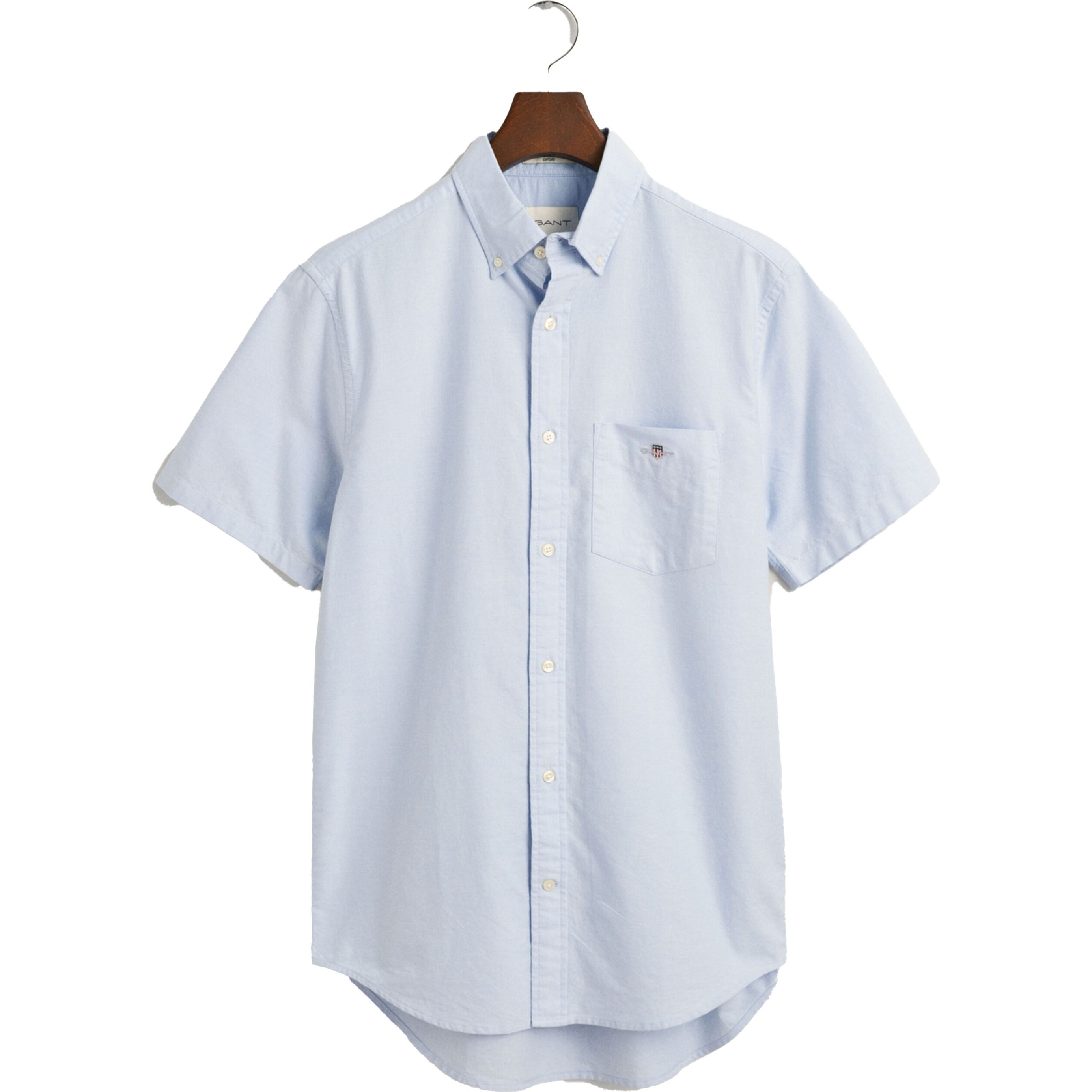 GANT Marškiniai vyrams, Mėlyna, REG OXFORD SS SHIRT 1