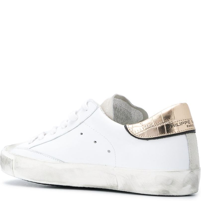 PHILIPPE MODEL Sportiniai bateliai moterims, Balta, Prsx low woman sneaker 3