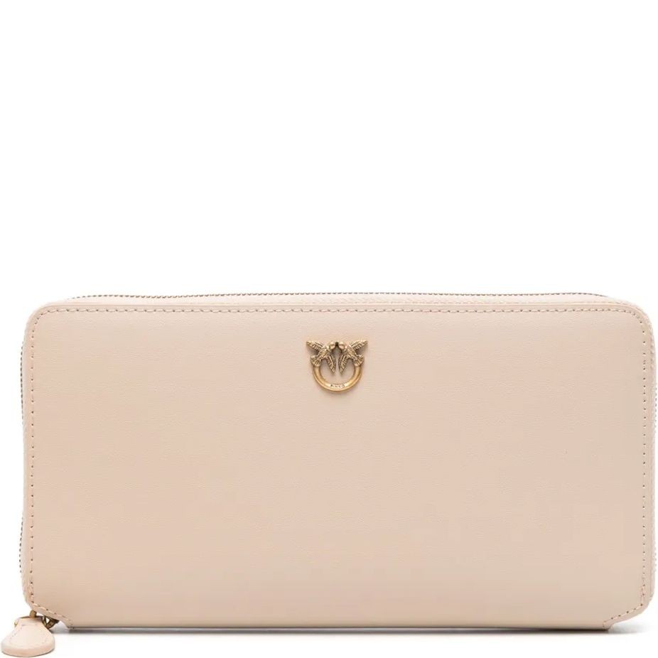PINKO Piniginė moterims, Smėlio, Love birds wallet 1