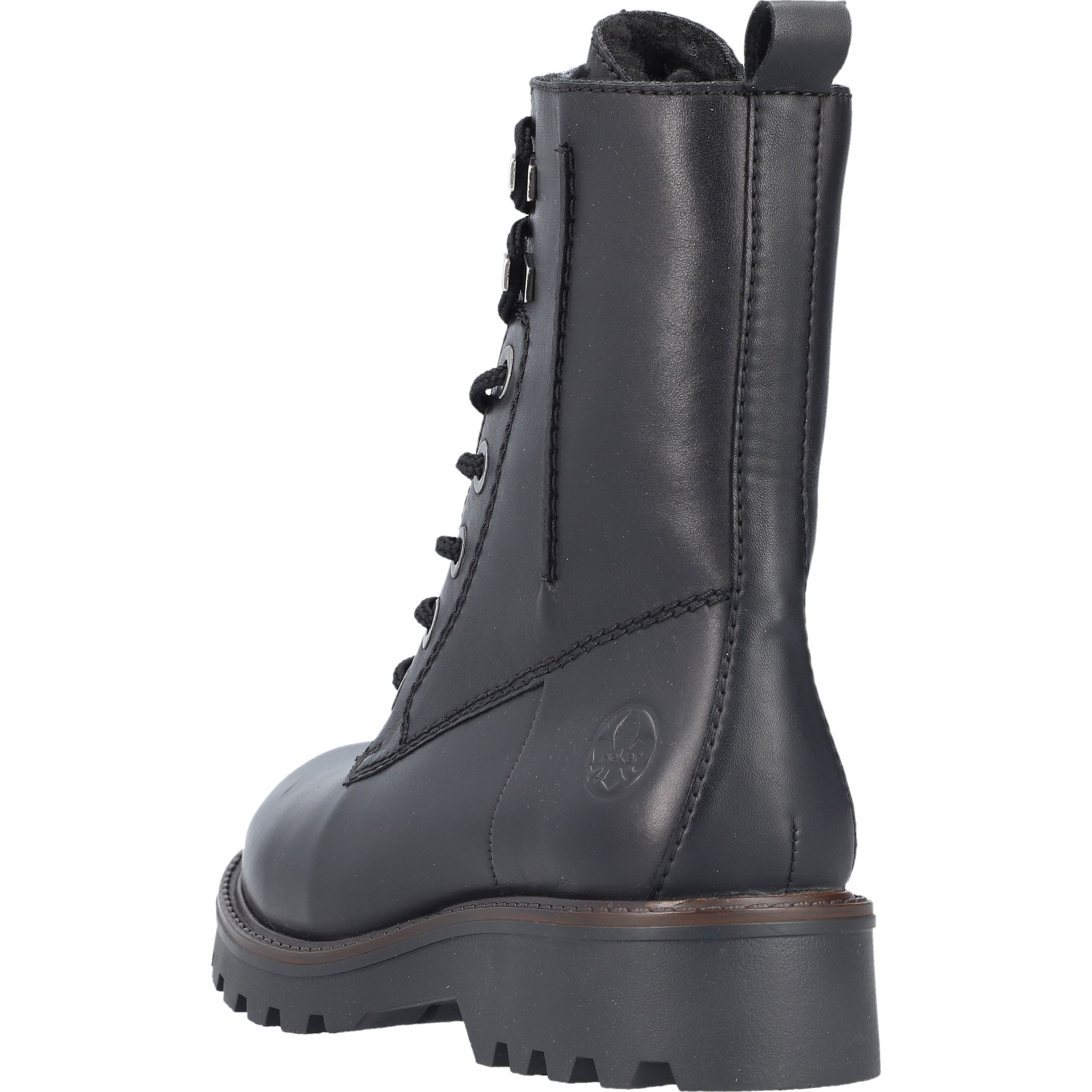 RIEKER Aulinukai moterims, Juoda, Ladies mid height boots 6